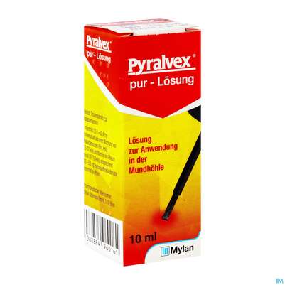 Pyralvex Pur lösung Z.anwendung I.d.mundhoehle 10ml, A-Nr.: 4960168 - 02