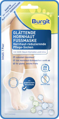 Burgit Glättende Hornhaut Fußmaskensocken 1Paar, A-Nr.: 5671029 - 01