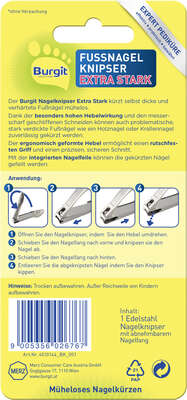 Burgit Fußnagel Knipser Extra Stark, A-Nr.: 5406244 - 02