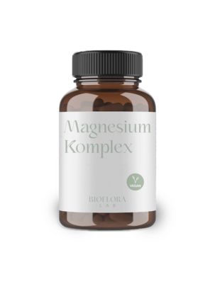 Sie sehen eine Packung Bioflora Lab Magnesium Komplex Kapseln 60 ST, Produktbild: 01 Bioflora Lab Magnesium Komplex Kapseln 60 ST, A-Nr.: 5888970 - 01