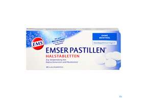 Emser Pastillen/o.menthol 30st, A-Nr.: 4371242 - 01