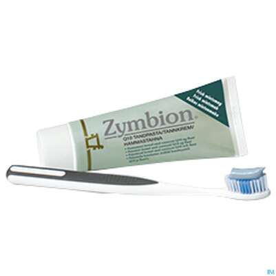 Sie sehen eine Packung Zahnpaste Zymbion Q10 Coenzym Fluorid 75ml, Produktbild: 02 Zahnpaste Zymbion Q10 Coenzym Fluorid 75ml, A-Nr.: 2967580 - 02