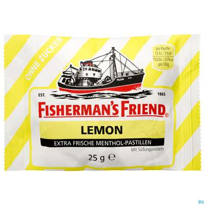 Fisherman's Friend Pastillen Ohne Zucker Lemon Beutel 25g, A-Nr.: 2143790 - 02