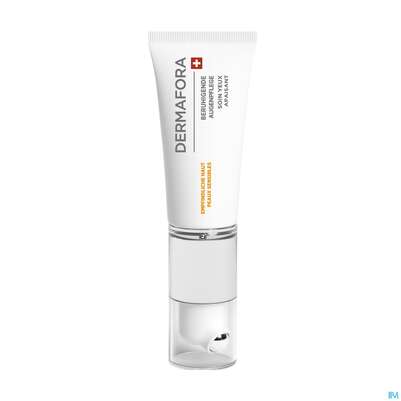 Sie sehen eine Packung Dermafora Sensitive Augenpflege Empfindliche Haut 15ml, Produktbild: 01 Dermafora Sensitive Augenpflege Empfindliche Haut 15ml, A-Nr.: 5712975 - 01
