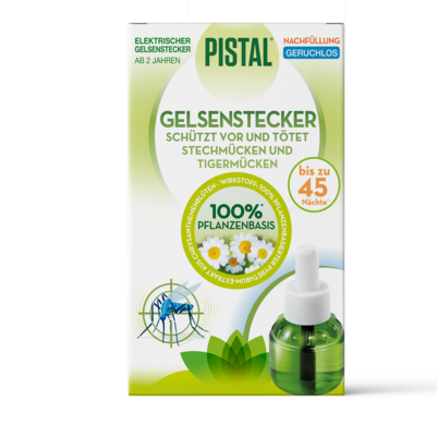 Sie sehen eine Packung Pistal® Gelsenstecker Nachfüllung geruchlos, 30 ml, Produktbild: 01 Pistal® Gelsenstecker Nachfüllung geruchlos, 30 ml, A-Nr.: 5934492 - 01