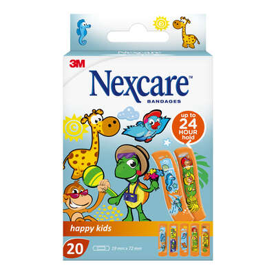 Nexcare™ Happy Kids Pflaster, 19 mm x 72 mm, 20/Packung, A-Nr.: 5360186 - 01