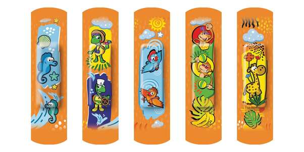 Nexcare™ Happy Kids Pflaster, 19 mm x 72 mm, 20/Packung, A-Nr.: 5360186 - 02