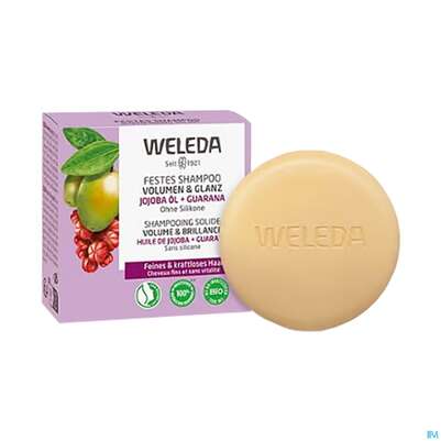 Sie sehen eine Packung Shampoon Weleda/fest Volumen +glanz 50g, Produktbild: 01 Shampoon Weleda/fest Volumen +glanz 50g, A-Nr.: 5804565 - 01
