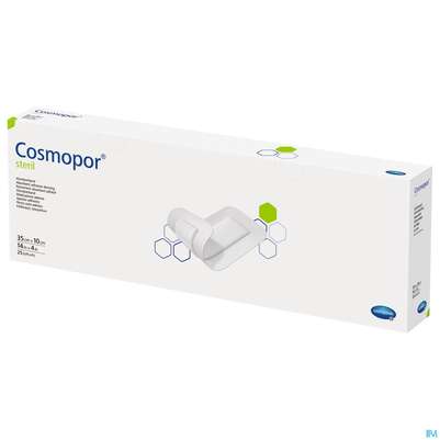 Sie sehen eine Packung Wundverband Cosmopor Steril Selbstklebend 35x 10cm 1st, Produktbild: 02 Wundverband Cosmopor Steril Selbstklebend 35x 10cm 1st, A-Nr.: 3012877 - 02