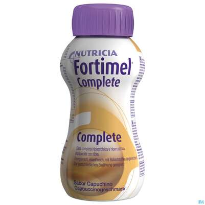 Sie sehen eine Packung Fortimel/complete 200ml Vitalflasche Cappuccino 6x4 24st, Produktbild: 02 Fortimel/complete 200ml Vitalflasche Cappuccino 6x4 24st, A-Nr.: 3664806 - 02