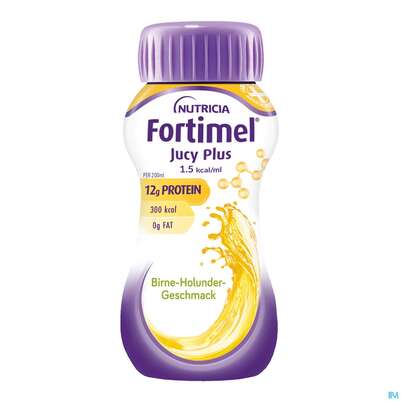 Fortimel/jucy Plus Fluessig 200ml Birne Holunder 24st, A-Nr.: 5808511 - 01