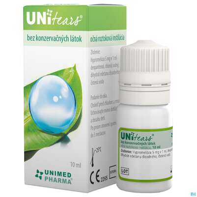 Sie sehen eine Packung Augentropfen Unitears O.konservierungsstoffe +dexpanth.+hypromell. 10ml, Produktbild: 02 Augentropfen Unitears O.konservierungsstoffe +dexpanth.+hypromell. 10ml, A-Nr.: 4306256 - 02