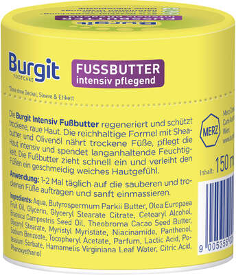 Burgit Intensiv Fußbutter 150ml, A-Nr.: 5759333 - 02