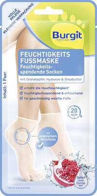 Burgit Feuchtigkeits Fußmaskensocken 1Paar, A-Nr.: 5759362 - 01