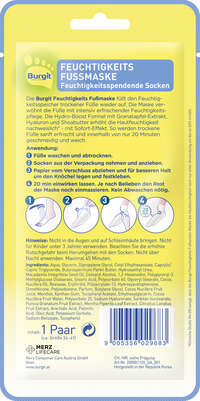 Burgit Feuchtigkeits Fußmaskensocken 1Paar, A-Nr.: 5759362 - 02