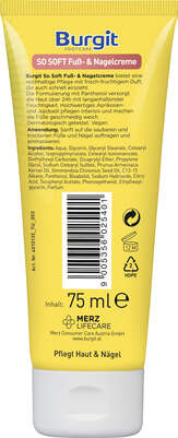 Burgit So Soft Fuß- &amp; Nagelcreme 75ml, A-Nr.: 5406149 - 02