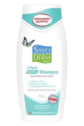 Savoderm med 3-fach Aktiv-Shampoo 250ml, A-Nr.: 5406273 - 01