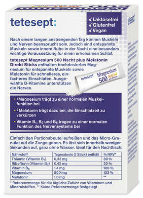 Tetesept Magnesium NACHT Direkt Stick 20ST, A-Nr.: 5882453 - 03