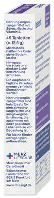 Sie sehen eine Packung tetesept Selen 110µg 45 St., Produktbild: 04 tetesept Selen 110µg 45 St., A-Nr.: 5838564 - 04