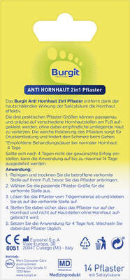 Burgit Anti Hornhaut Pflaster 14 Stück, A-Nr.: 5664756 - 02