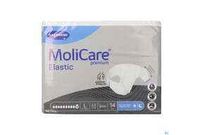 Inkontinenz Molicare Premium/elastic 10 Tropfen L 14st, A-Nr.: 5174377 - 01