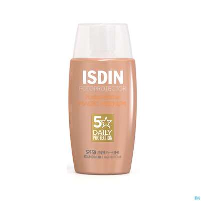 Sie sehen eine Packung Sonnenprodukte Isdin/fotoprotection Fusion Water Color Med Lsf 50 50ml, Produktbild: 14 Sonnenprodukte Isdin/fotoprotection Fusion Water Color Med Lsf 50 50ml, A-Nr.: 5570280 - 14