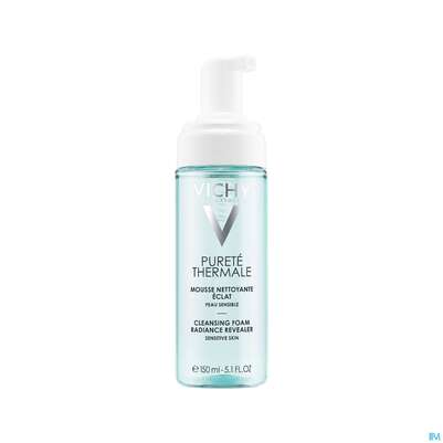 Sie sehen eine Packung Vichy Purete Thermale Reinigungsschaum 150ml, Produktbild: 03 Vichy Purete Thermale Reinigungsschaum 150ml, A-Nr.: 4310039 - 03