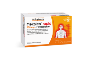 Mexalen® rapid 500 mg Filmtabletten, A-Nr.: 6052601 - 01