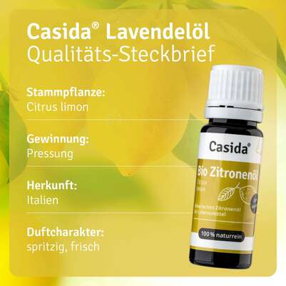 Zitronenöl Bio naturrein – Zum Verzehr innerlich, A-Nr.: 5898939 - 02
