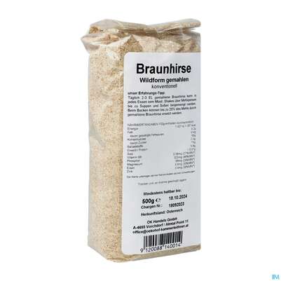 Braunhirse Wildform Gemahlen 500g, A-Nr.: 4900924 - 02