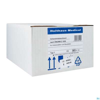 Sie sehen eine Packung Erste Hilfe Verbandkasten Porod Oenorm Z1020 Typ 1 Nachfüllung 1st, Produktbild: 02 Erste Hilfe Verbandkasten Porod Oenorm Z1020 Typ 1 Nachfüllung 1st, A-Nr.: 3168473 - 02
