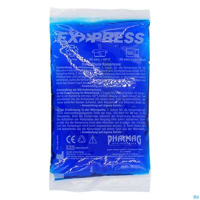 Sie sehen eine Packung Kalt/warm Therapie Kalt Sofort Kompressen Ex-press 8x 13cm 1st, Produktbild: 01 Kalt/warm Therapie Kalt Sofort Kompressen Ex-press 8x 13cm 1st, A-Nr.: 3013954 - 01