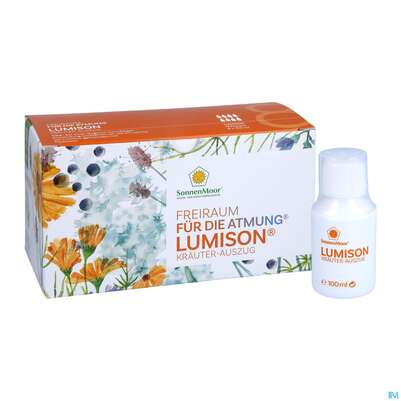 Sie sehen eine Packung Lumison -sonnenmoor Kraeuterauszug Lunge-atemwege 8x100 800ml, Produktbild: 05 Lumison -sonnenmoor Kraeuterauszug Lunge-atemwege 8x100 800ml, A-Nr.: 3633645 - 05