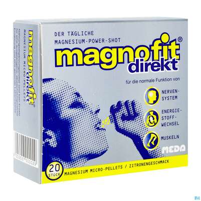 Sie sehen eine Packung Magnofit Direkt 1g Saeckchen 20st, Produktbild: 02 Magnofit Direkt 1g Saeckchen 20st, A-Nr.: 3012357 - 02
