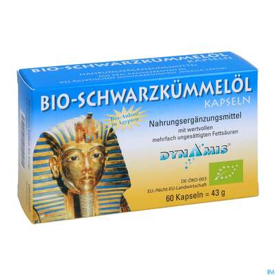 Schwarzkuemmeloel Kapseln 500mg Aegypt Bio +e 60st, A-Nr.: 1784423 - 03