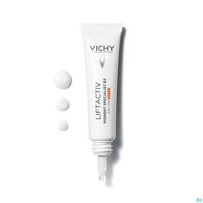 Sie sehen eine Packung Vichy Liftactiv B3 Anti-pigment Augenpflege 15ml, Produktbild: 05 Vichy Liftactiv B3 Anti-pigment Augenpflege 15ml, A-Nr.: 5917973 - 05
