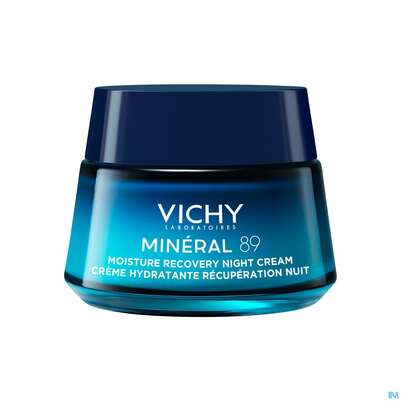 Sie sehen eine Packung Vichy Mineral 89 Nachtcreme 50ml, Produktbild: 04 Vichy Mineral 89 Nachtcreme 50ml, A-Nr.: 5911114 - 04