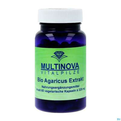 Sie sehen eine Packung Vitalpilz Kapseln Extrakt/100%/bio Agaricus 60st, Produktbild: 02 Vitalpilz Kapseln Extrakt/100%/bio Agaricus 60st, A-Nr.: 4097893 - 02