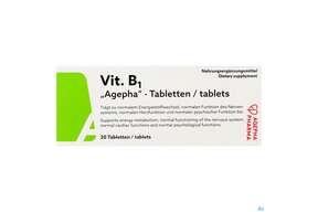 Vitamin B1 Tabl Dl 200mg Agepha 20st, A-Nr.: 4338150 - 01