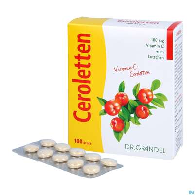 Vitamin C Ceroletten Lutschtabl Dr Grandel Nr.12 100st, A-Nr.: 2680507 - 04