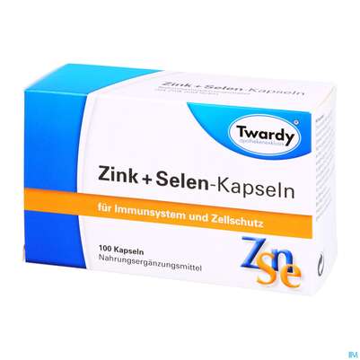 Sie sehen eine Packung Zink +selen Kapseln Twardy 100st, Produktbild: 02 Zink +selen Kapseln Twardy 100st, A-Nr.: 1876728 - 02