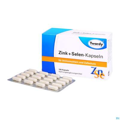Sie sehen eine Packung Zink +selen Kapseln Twardy 100st, Produktbild: 04 Zink +selen Kapseln Twardy 100st, A-Nr.: 1876728 - 04