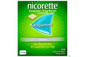 Nicorette/classic Kaugummi Z Raucherentw 2mg 210st, A-Nr.: 3505516 - 01