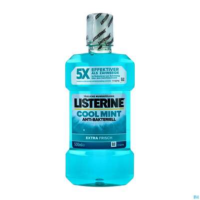 Sie sehen eine Packung Mundwasser/spuelung Listerine Coolmint-johnson+johnson 500ml, Produktbild: 02 Mundwasser/spuelung Listerine Coolmint-johnson+johnson 500ml, A-Nr.: 3609411 - 02