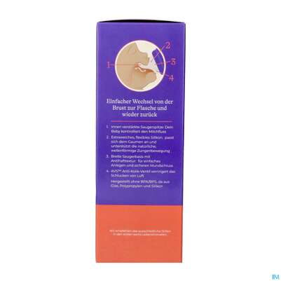Saugflaschen -lansinoh Weithals Natural Wave 160ml Glas Slow Flow Sauge 1st, A-Nr.: 4737855 - 15