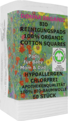 Sie sehen eine Packung Bio Reinigungspads 100% Baumwolle Dønna Ørganic, Produktbild: 01 Bio Reinigungspads 100% Baumwolle Dønna Ørganic, A-Nr.: 5869234 - 01