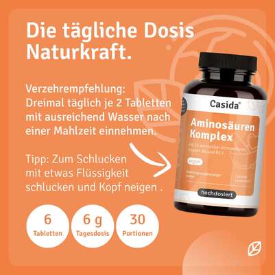 Sie sehen eine Packung Aminosäuren Komplex, Produktbild: 03 Aminosäuren Komplex, A-Nr.: 5955614 - 03