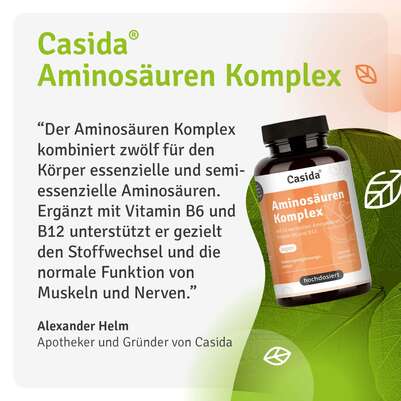 Sie sehen eine Packung Aminosäuren Komplex, Produktbild: 07 Aminosäuren Komplex, A-Nr.: 5955614 - 07