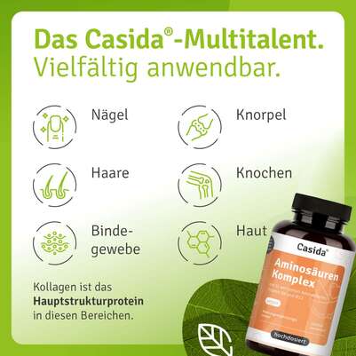 Sie sehen eine Packung Aminosäuren Komplex, Produktbild: 09 Aminosäuren Komplex, A-Nr.: 5955614 - 09