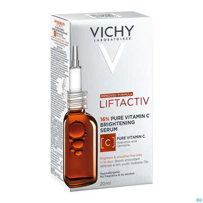 Sie sehen eine Packung Vichy Liftactiv Vitamin C Serum 20ml, Produktbild: 04 Vichy Liftactiv Vitamin C Serum 20ml, A-Nr.: 5478976 - 04
